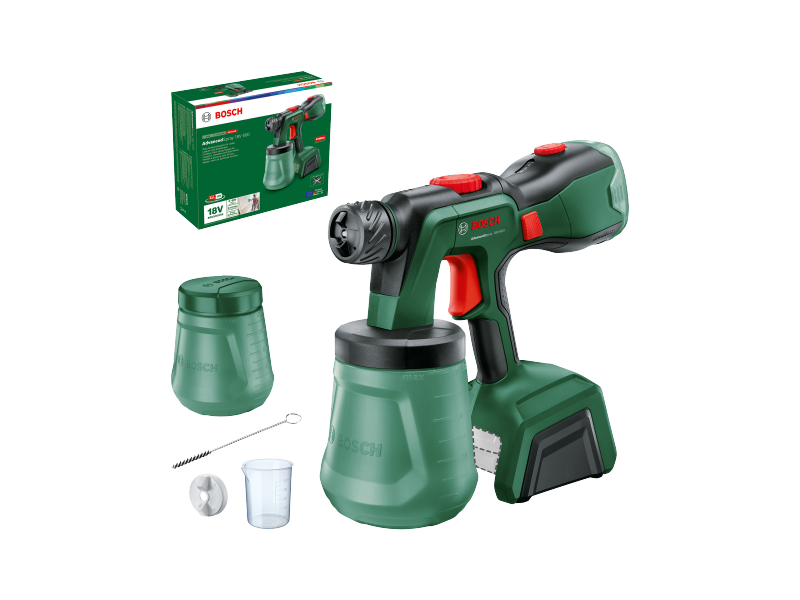 Sistem za pršenje barve Bosch AdvancedSpray 18V-500, 18V, 3 m² v 1 min, 1.20 l, 0603208200